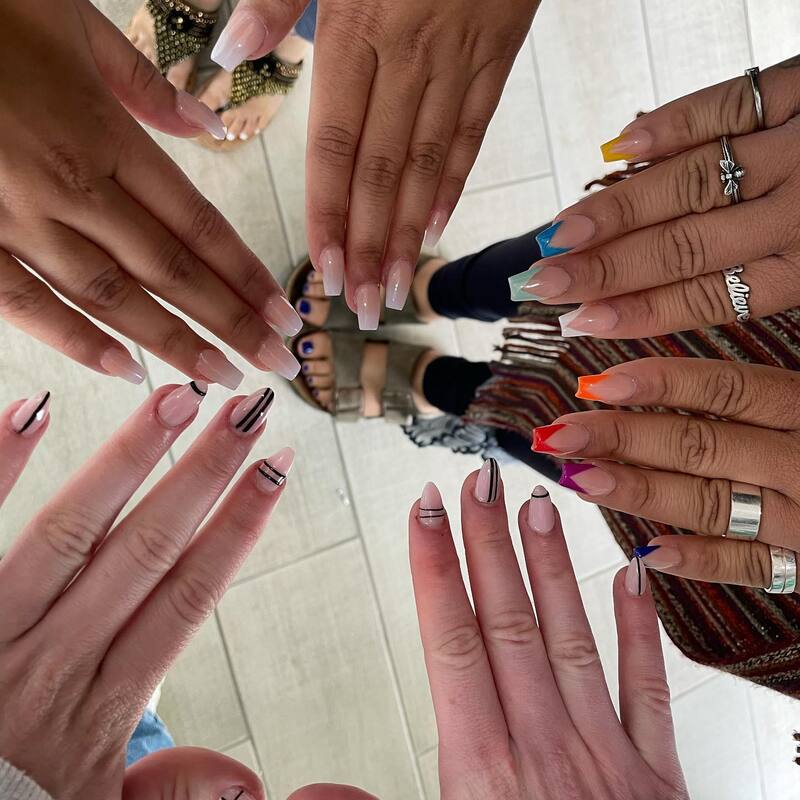 Gel nail art at Fizz Nail Lounge